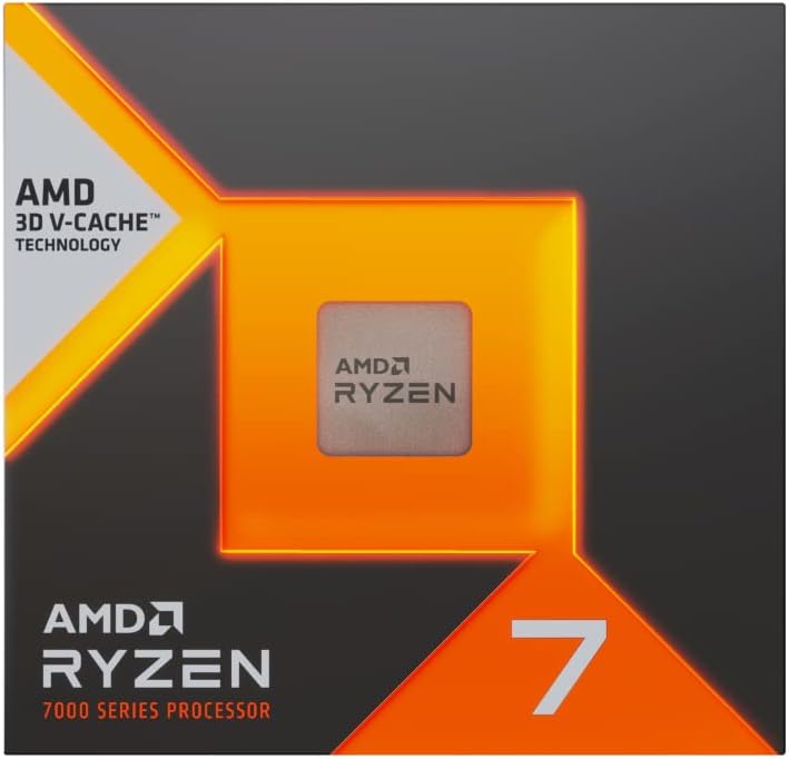 AMD Ryzen 7 7800X3D Processor with 3D V-Cache Technology, 8 Cores/16 Distorted Threads, Zen 4 Architecture 104M Cache, 120W TDP, Up to 5.0GHz Boost Frequency, AMD 5, DDR5 & PCIe 5.0
